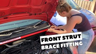 FITTING A FIESTA MK6 ST FRONT STRUT BRACE! So easy!