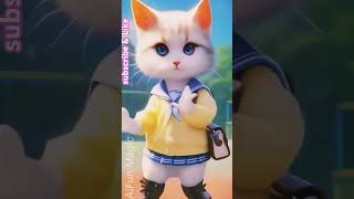 Smart Cat dancing #amazing  #dance #trending #vibe #dancevibe #ai #shorts #kissik #AiFun Magic