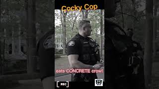 Cocky Cop Eats Concrete Crow First Amendment Audit 2023 Firstamendmentaudit Proveallthingsaudits