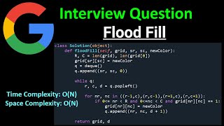 Flood Fill - BFS - Python