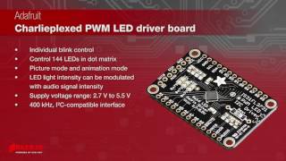 Adafruit IS31FL3731 Matrix LED Driver Breakout Board | Maker Minute