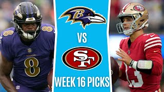 Monday Night Football (NFL Picks Week 16) RAVENS vs 49ERS | MNF Free Picks & Odd