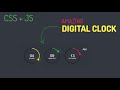 Amazing Working Digital Clock using Html CSS SVG & Javascript