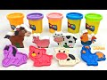 Learning and Creating with Play Doh | Colorful Fun with Farm Animals for Kids 🐄🐑