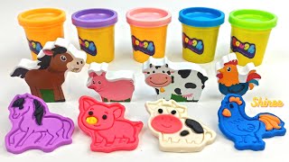 Learning and Creating with Play Doh | Colorful Fun with Farm Animals for Kids 🐄🐑