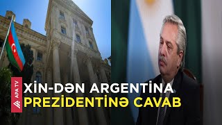 Azərbaycan Argentinaya nota verdi - APA TV