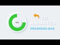 Animated Progress Bar Using Html, Css And JavaScript || HTML-CSS-JS