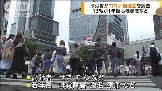 コロナ後遺症　13％が1年後も倦怠感など　厚労省(2022年6月2日)