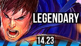 GAREN vs DARIUS (MID) | 9/2/7, Legendary | KR Grandmaster | 14.23