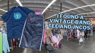 I Found A Vintage Band Tee And Jncos Thrifting!