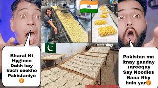 Noodles Making Hygiene In Pakistan Vs Noodles Making Hygiene In India | Pakistani Reactions