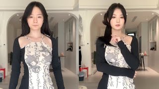 原来新中式这么挑脸！妆前妆后反差巨大，画了个妆果然太好看了！#美妆 #makeup #dress