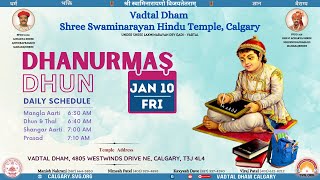 Dhanurmas Dhun \u0026 Shangar Aarti | Jan 10, 2025 | Vadtal Dham Calgary #vadtaldhamca #vadtaldhamcalgary