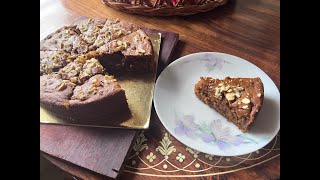 ಮೈದಾ ಮತ್ತು ಸಕ್ಕರೆ ಹಾಕದೆ ಮಾವಿನ ಹಣ್ಣಿನ ಕೇಕ್ |  mango cake| without maida, sugar| wheat flour, jaggery,