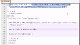 Beginner JavaScript Tutorial 31 join and pop