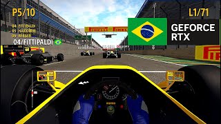 Mika Häkkinen's Lotus 100T V12 - Brazilian GP 100% Race | F1 2013 Classics