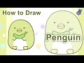 【繪畫教學】如何畫角落生物(企鵝？) How to draw | Sumikko Gurashi Penguin?(Step By Step Drawing)