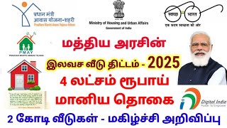 Pradhan Mantri Awas Yojana  PMAY 2025 Tamil Nadu Free Housing scheme 2025 tn government Scheme 2025