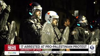 17 arrested at pro-Palestinian protest at the University of Utah