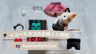 tuxedocat  box opening sylvanianfamilies