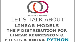 Linear models using the F distribution in python
