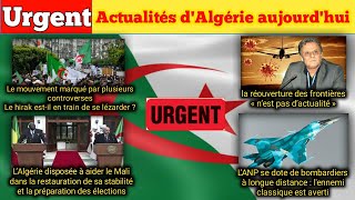 Algérie: réouverture des frontières, le Hirak en train de se lézarder, l'ANP se dote de Bombardier!!