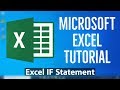 Microsoft Excel Tutorial - How to use the Excel IF function