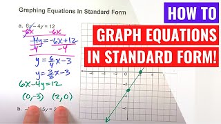Graphing Equations in Standard Form - Two Ways!