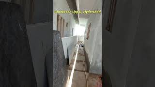 2Bhk independent house for sale in Hyderabad#Ghatkesar 133.3sqy West face #60feet road price 56Lcks