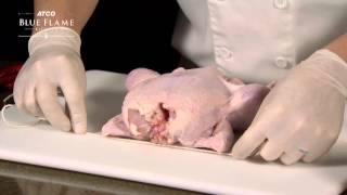 Trussing a chicken