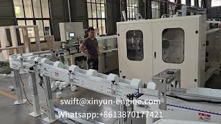 Fully Automatic 6 Rolls Toilet Tissue Paper Roll Making Machine Production Line in Morocco