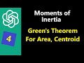 021- Moment of Inertia, Green Theorem for Area, Centroid, System of Nonlinear Equations