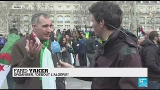 Algerians in Paris protest Bouteflika’s fifth presidential bid