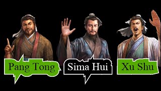 Who are the Real Pang Tong Xu Shu Sima Hui