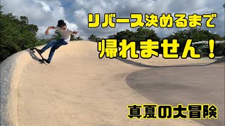 リバース決めるまで帰れません！サーフスケートでサーフィンの練習！