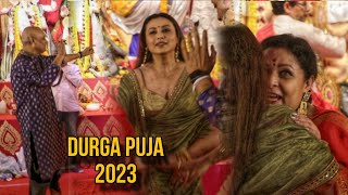 Rani Mukherjee Dance With Brother Raja And Vaibhavi At Durga Puja | North Bombay Durga Puja 2023