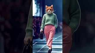 Crazy Cat Walking On Fashion Show