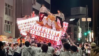 令和5年【若一 新堂】横しゃくり富田林駅前  2023/10/22  美具久留御魂神社秋祭り