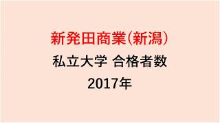 新発田商業高校　大学合格者数　2017～2014年【グラフでわかる】