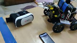 Virtual Telepresence Robot with Pick and Place Robotic Arm