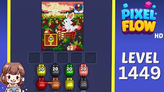 Pixel Flow Level 1449 Solution Walkthrough