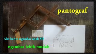 Membuat Alat bantu ngambar (pantograf) dari triplek bekas