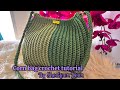 Crochet Bag / Cara Kait Beg Padi terung / Corn Bag by Sheekeen Deen