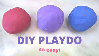 HOW TO MAKE YOUR OWN PLAYDOUGH // EASY PLAYDO RECIPE // NO COOK PLAYDO