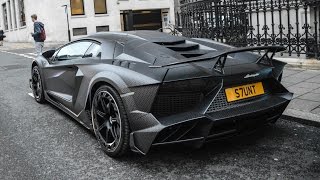 1200 hp Mansory Carbonado JS1 Aventador w/Decat: LOUD sounds!