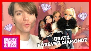 Bratz Forever Diamondz (Cloe, Yasmin, Sasha \u0026 Sharidan) - Doll Review - Beauty Inside A Box