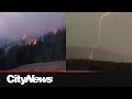 Lightning strikes spark B.C. wildfires