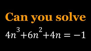 Can We Solve A Special Cubic Equation