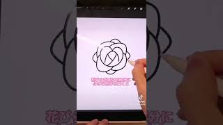 【TikTok60万再生突破】簡単バラの描き方🌹 #イラストの描き方 #イラスト #イラストメイキング #イラスト動画 #バラ #薔薇 #イラストレーター