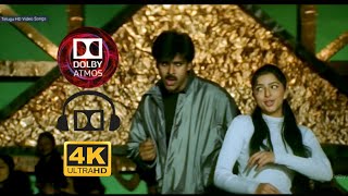 Ammaye Sannaga  Full Video Song 4K 5.1 Dolby Atmos Audio/Kushi/Pavan Kalyan